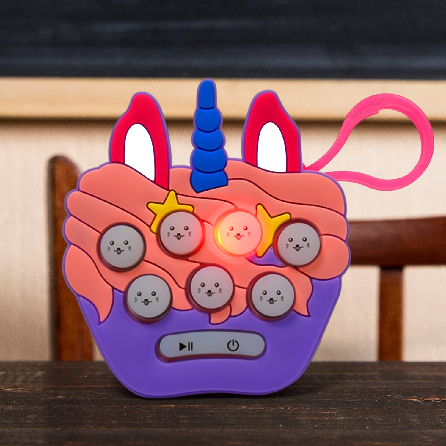 Mini Push Bubbles Game with Keychain & Music Game (1 Pc) Mini Push Bubbles Game with Keychain & Music Game (1 Pc)